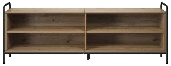 TV szekrény 140 x 39,5 x 50 cm Kézműves Tölgy Szerelt Fa