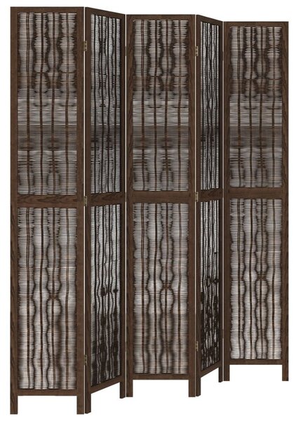VidaXL 5 Paneles Bambusz Térelválasztó - 175-180x220 cm