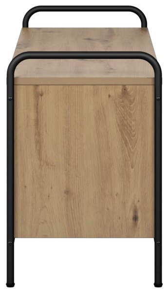 TV szekrény 140 x 39,5 x 50 cm Kézműves Tölgy Szerelt Fa
