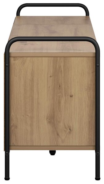 TV szekrény 140 x 39,5 x 50 cm Kézműves Tölgy Szerelt Fa