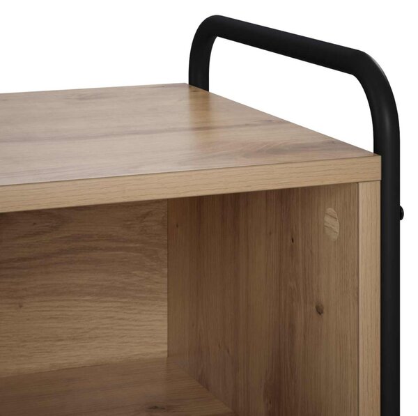 TV szekrény 140 x 39,5 x 50 cm Kézműves Tölgy Szerelt Fa