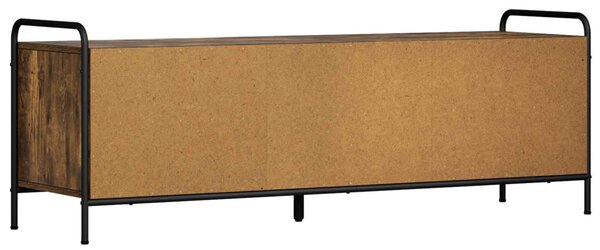 TV szekrény 140 x 39,5 x 50 cm Füstös Tölgy Szerelt Fa