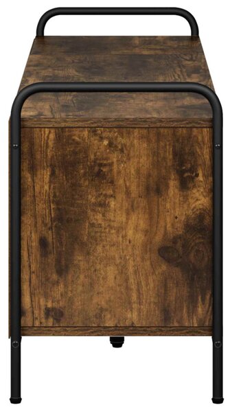 TV szekrény 140 x 39,5 x 50 cm Füstös Tölgy Szerelt Fa