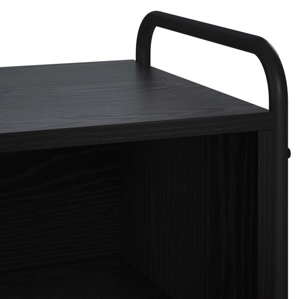 TV szekrény 140 x 39,5 x 50 cm Fekete Tölgy Szerelt Fa