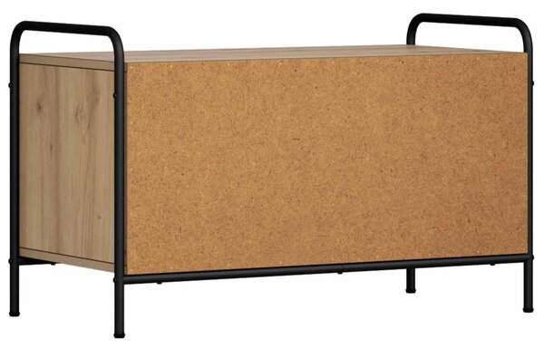TV szekrény 140 x 39,5 x 50 cm Kézműves Tölgy Szerelt Fa