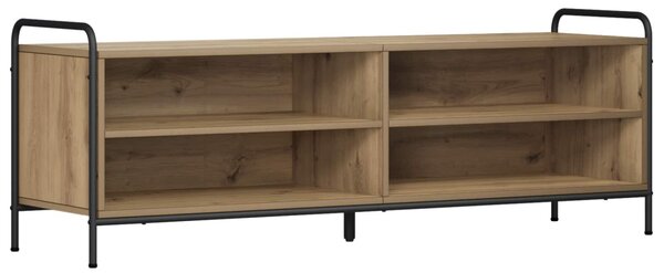 TV szekrény 140 x 39,5 x 50 cm Kézműves Tölgy Szerelt Fa