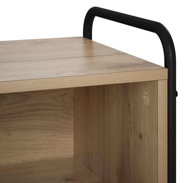 TV szekrény 140 x 39,5 x 50 cm Kézműves Tölgy Szerelt Fa