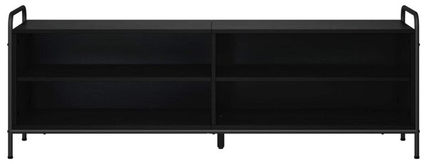 TV szekrény 140 x 39,5 x 50 cm Fekete Tölgy Szerelt Fa