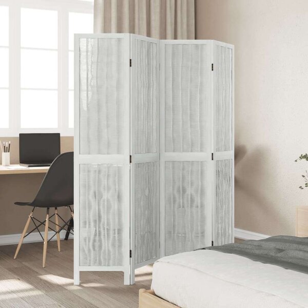 VidaXL 4 Paneles Térelválasztó - Fehér - 140x180cm
