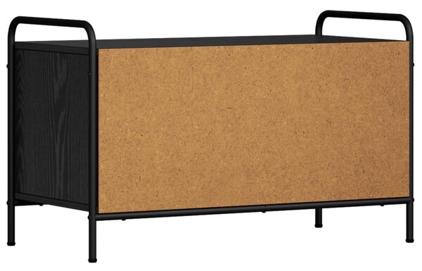 TV szekrény 140 x 39,5 x 50 cm Fekete Tölgy Szerelt Fa