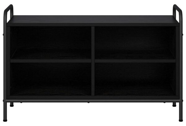 TV szekrény 140 x 39,5 x 50 cm Fekete Tölgy Szerelt Fa