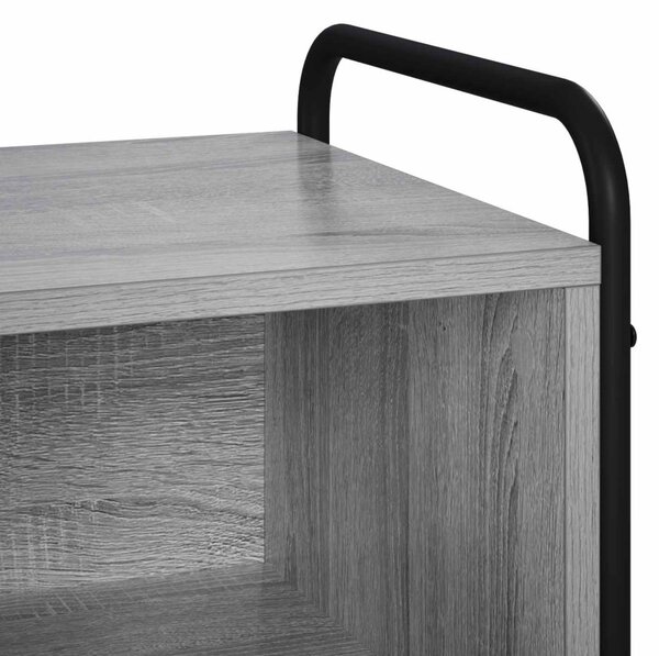 TV szekrény 140 x 39,5 x 50 cm Szürke Sonoma Szerelt Fa
