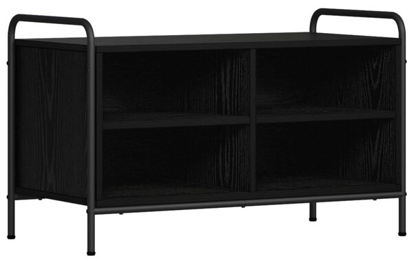 TV szekrény 140 x 39,5 x 50 cm Fekete Tölgy Szerelt Fa