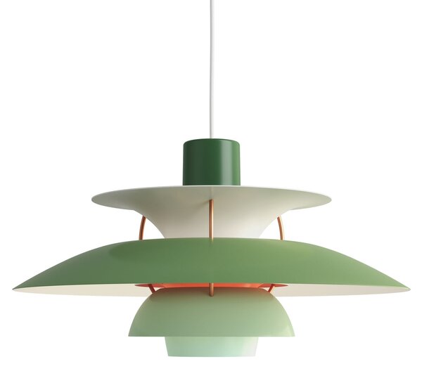 Függőlámpa Louis Poulsen, PH 5 500, dimmable, Zöld, Nappali, Fém, Dizájn