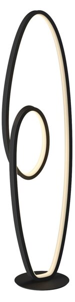 Lucande LED állólámpa Bronwyn, 122cm, antracit, alumínium, dimmelhető, Fekete, Nappali / Étkező, Alumínium, Modern