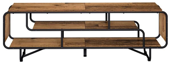 TV állvány 140 x 36 x 45 cm Antik Fa Szerelt Fa
