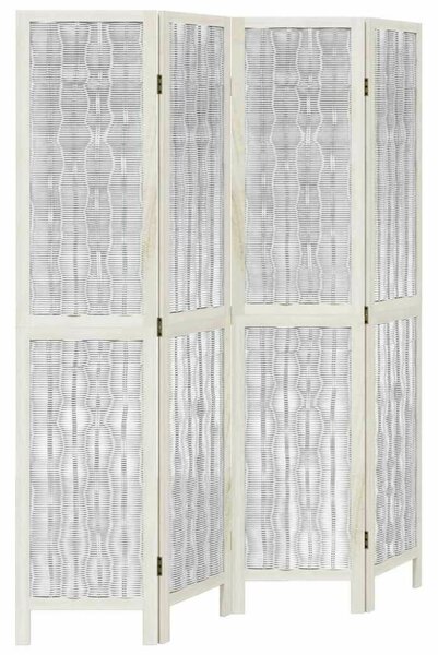 VidaXL 4 Paneles Térelválasztó - Fehér - 140x180cm