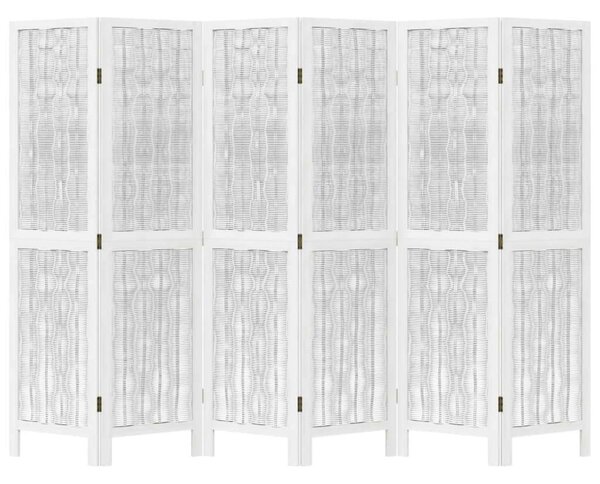VidaXL Paraván - 6 Paneles - Fehér - 210x160cm