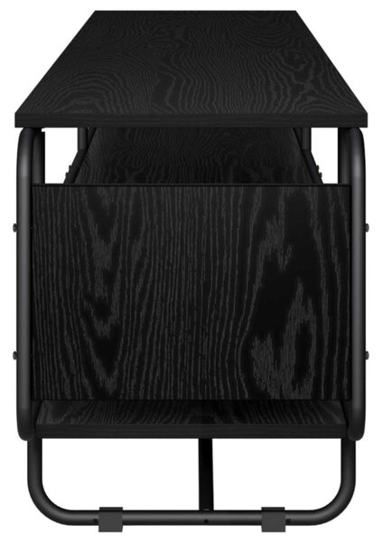 TV állvány 180 x 36 x 45 cm Fekete Tölgy Szerelt Fa