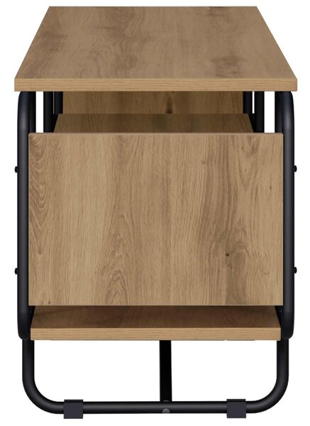 TV állvány 140 x 36 x 45 cm Kézműves Tölgy Szerelt Fa