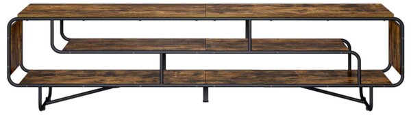 TV állvány 180 x 36 x 45 cm Füstös Tölgy Szerelt Fa