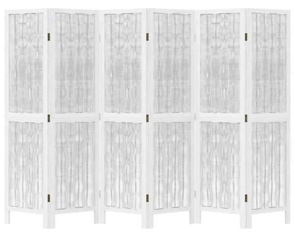 VidaXL Paraván - 6 Paneles - Fehér - 210x160cm