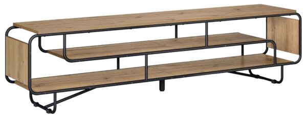 TV állvány 180 x 36 x 45 cm Kézműves Tölgy Szerelt Fa