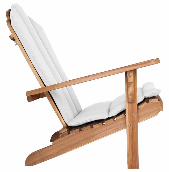 Kerti Adirondack szék Természetes Tömör Teakfa