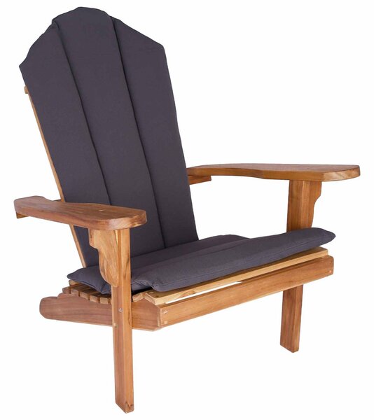 Kerti Adirondack szék Természetes Tömör Teakfa