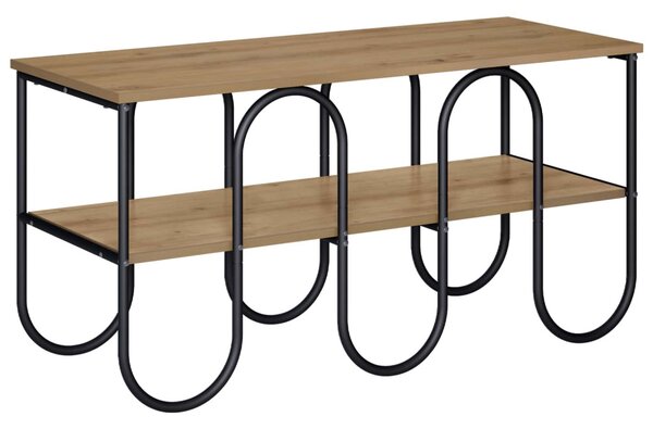 TV állvány 100 x 40 x 50 cm Kézműves Tölgy Szerelt Fa