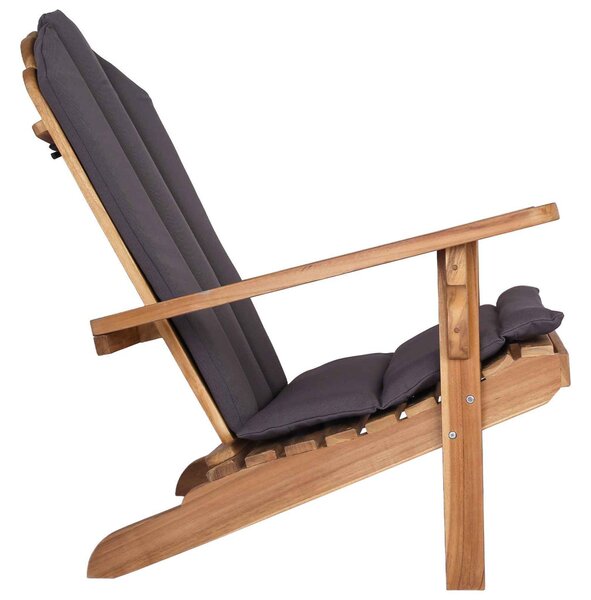 Kerti Adirondack szék Természetes Tömör Teakfa