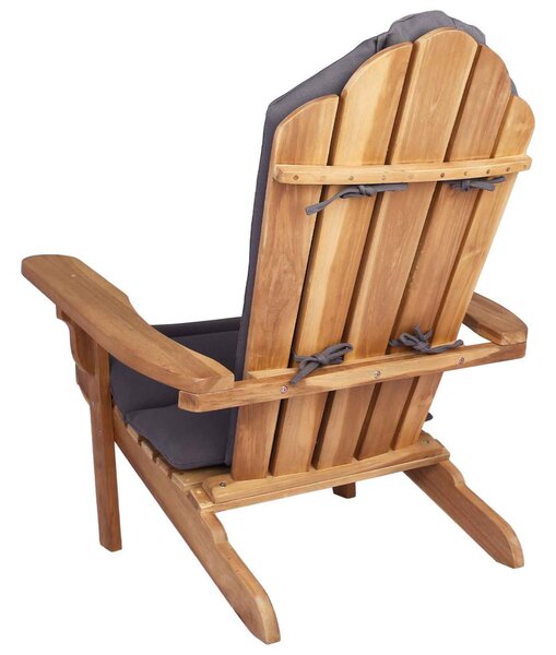 Kerti Adirondack szék Természetes Tömör Teakfa