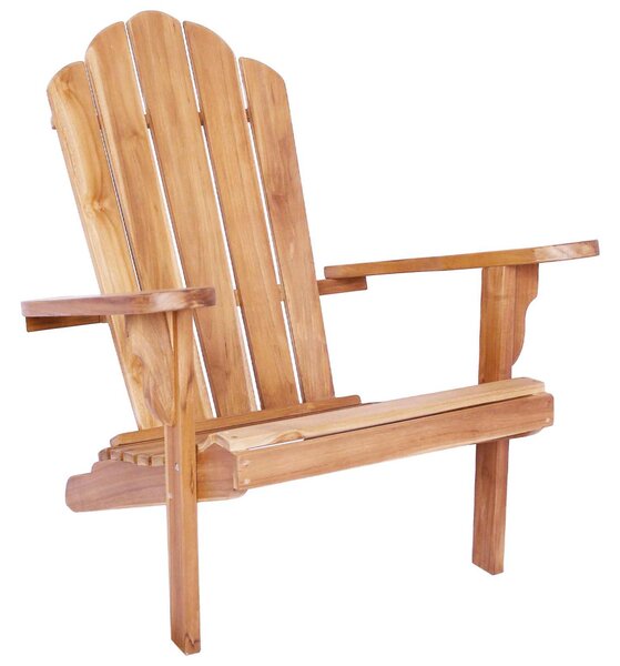 Kerti Adirondack szék Természetes Tömör Teakfa