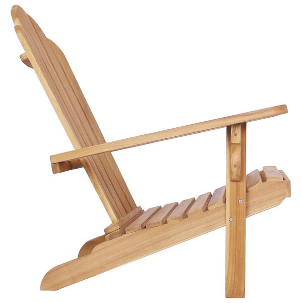 Kerti Adirondack szék Természetes Tömör Teakfa