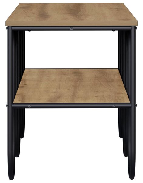 TV állvány 100 x 40 x 50 cm Kézműves Tölgy Szerelt Fa
