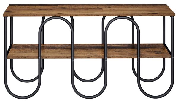 TV állvány 100 x 40 x 50 cm Antik Fa Szerelt Fa