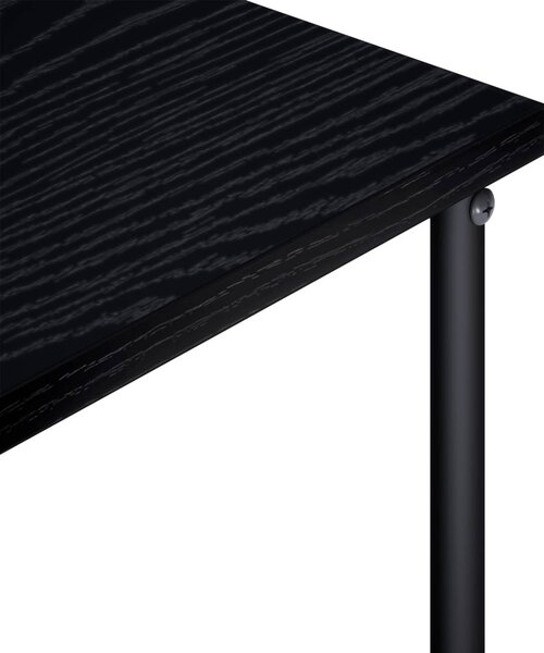 TV állvány 80 x 40 x 50 cm Fekete Tölgy Szerelt Fa