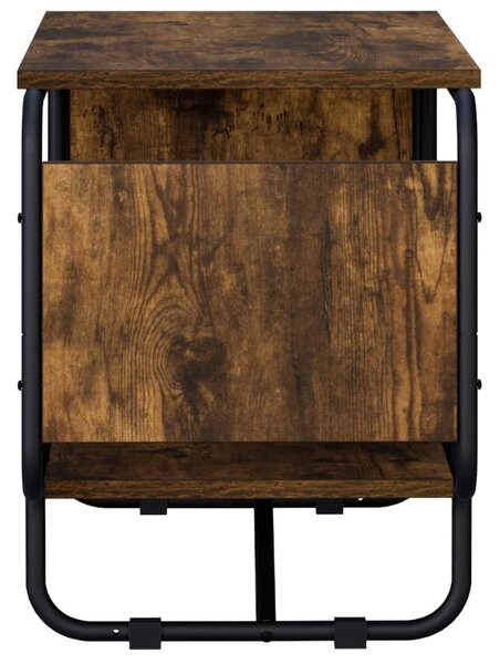 TV állvány 98 x 36 x 45 cm Füstös Tölgy Szerelt Fa