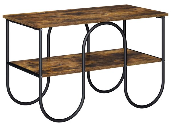 TV állvány 80 x 40 x 50 cm Füstös Tölgy Szerelt Fa