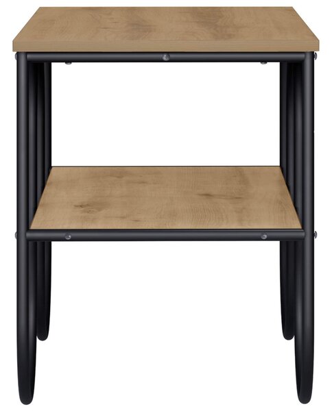 TV állvány 80 x 40 x 50 cm Kézműves Tölgy Szerelt Fa