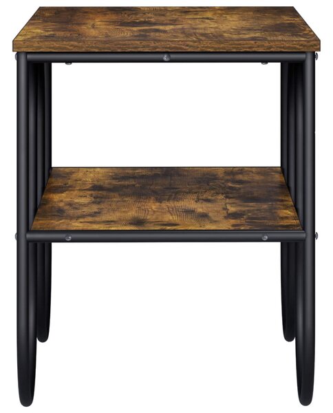 TV állvány 80 x 40 x 50 cm Füstös Tölgy Szerelt Fa