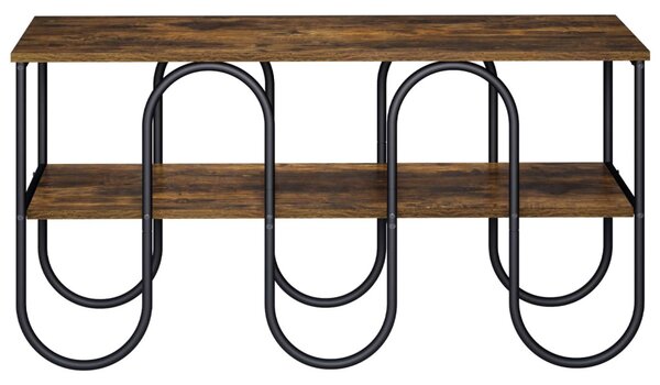 TV állvány 100 x 40 x 50 cm Füstös Tölgy Szerelt Fa