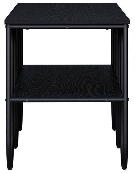 TV állvány 100 x 40 x 50 cm Fekete Tölgy Szerelt Fa