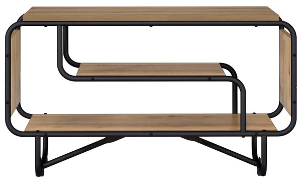 TV állvány 80 x 36 x 45 cm Kézműves Tölgy Szerelt Fa