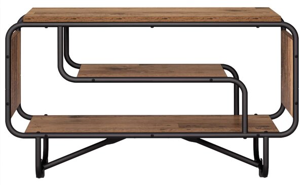 TV állvány 80 x 36 x 45 cm Antik Fa Szerelt Fa