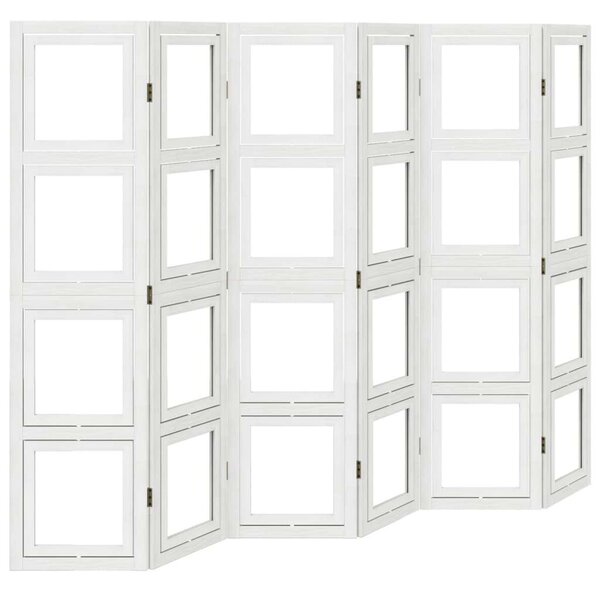 VidaXL 6 Paneles Térelválasztó - Fehér - 210x160 cm