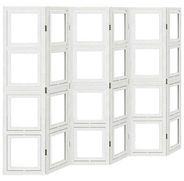 VidaXL 6 Paneles Térelválasztó - Fehér - 210x160 cm