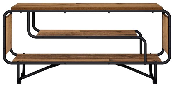 TV állvány 98 x 36 x 45 cm Antik Fa Szerelt Fa