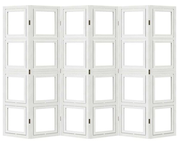 VidaXL 6 Paneles Térelválasztó - Fehér - 210x160 cm