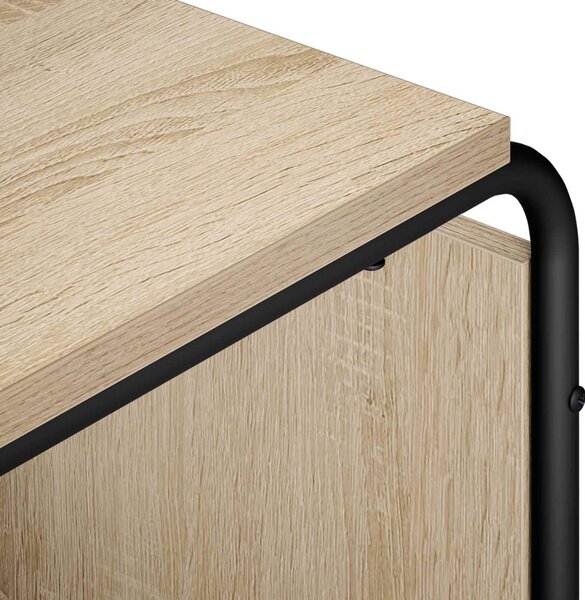 TV állvány 98 x 36 x 45 cm Sonoma Tölgy Szerelt Fa